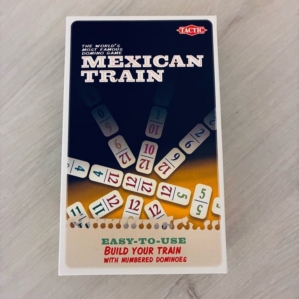 Tactic Mexican Train Travel Version Dominoes Game 2024 Open Box Unused